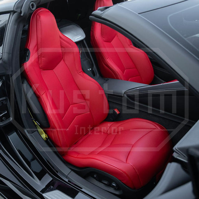 Corvette C8 Premium Custom Leather Seat Covers