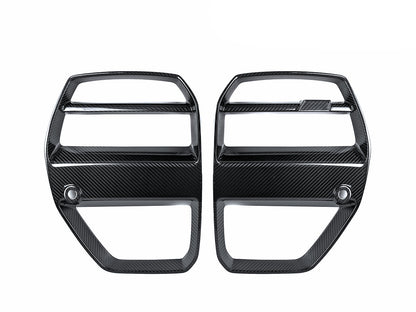 AutoTecknic Dry Carbon Motorsport V1 Front Grille Set - BMW G80 M3 | G82/ G83 M4