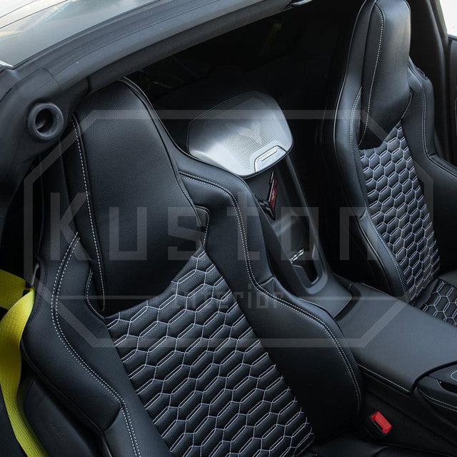 Corvette C8 Premium Custom Leather Seat Covers