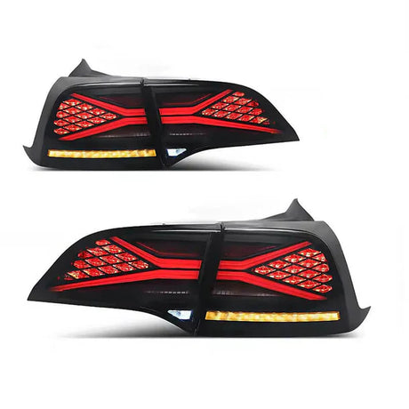 2017+ Tesla Model 3 And Y Smoked Tail Lights