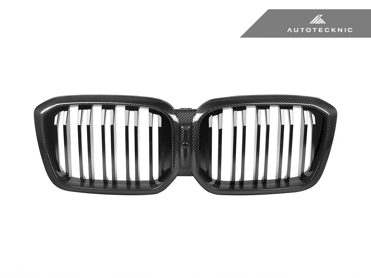 AutoTecknic Dry Carbon Fiber Dual-Slats Front Grille Set - F97 X3M LCI | F98 X4M LCI