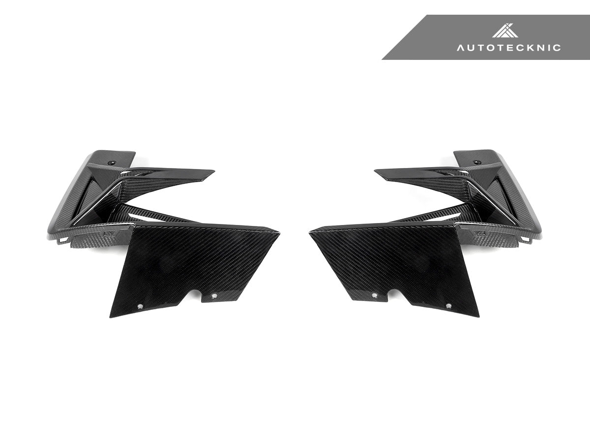 AutoTecknic Dry Carbon Front Bumper Trim Set - F97 X3M LCI | F98 X4M LCI