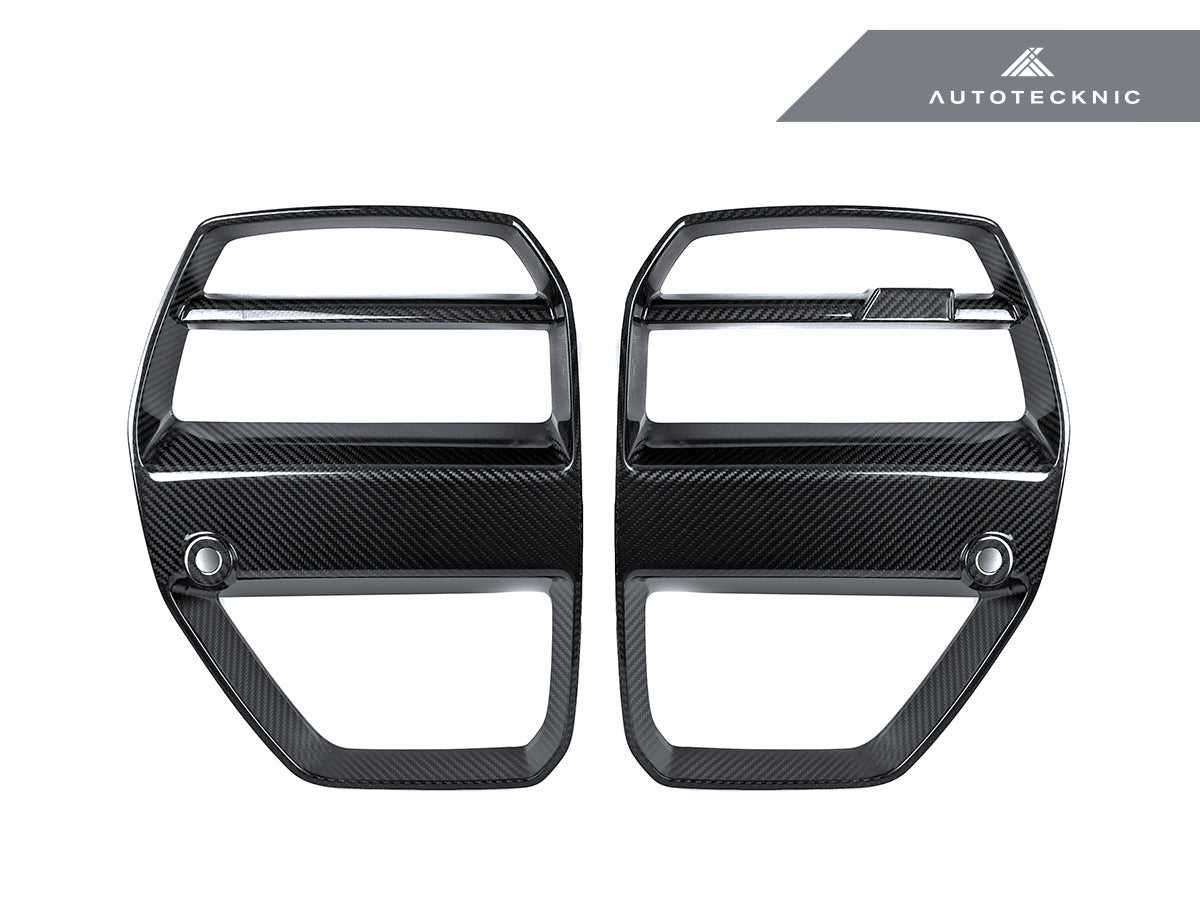 AutoTecknic Dry Carbon Motorsport V1 Front Grille Set - G80 M3 | G82/ G83 M4