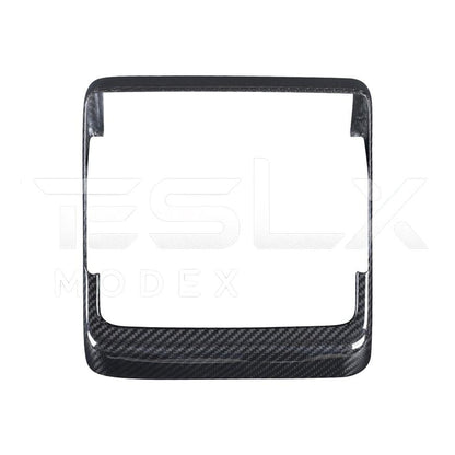 2024-Up Tesla Model 3 Carbon Fiber Interior Rear Display Frame Cover
