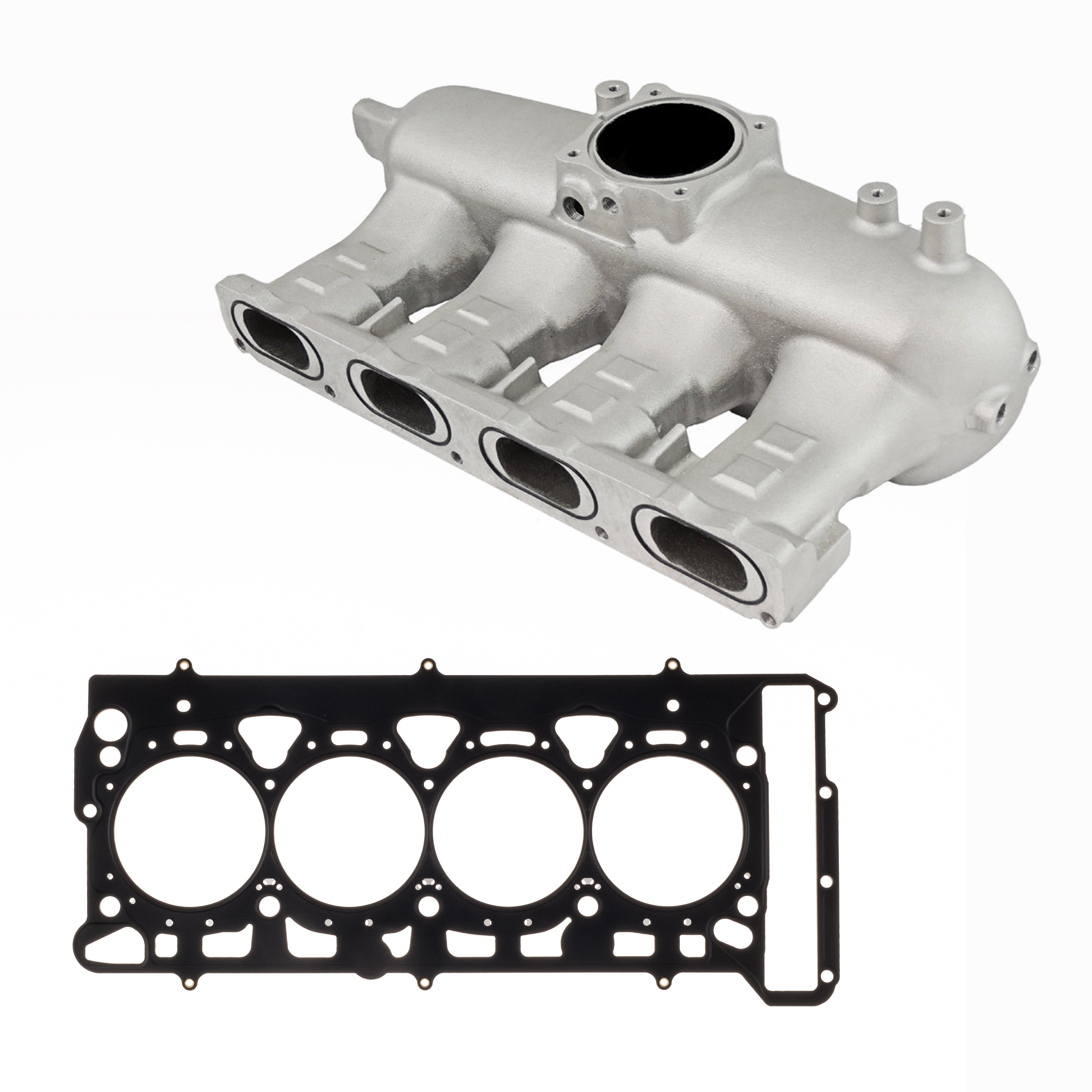 VW AUDI 2.0T FSI / 2.0 TSI aluminum intake manifold + Cylinder Head Gasket, 82.5mm Bore, Without Valvelift
