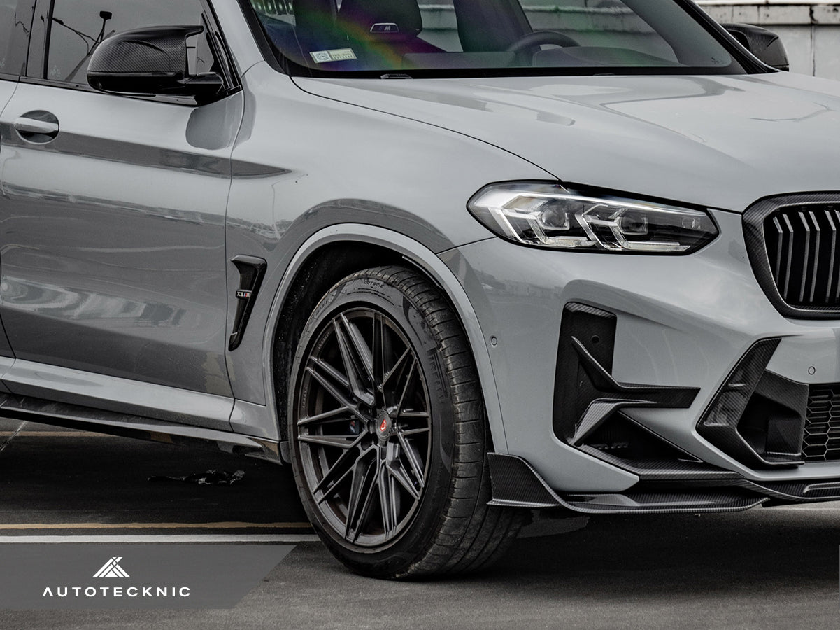 AutoTecknic Dry Carbon Front Bumper Trim Set - F97 X3M LCI | F98 X4M LCI