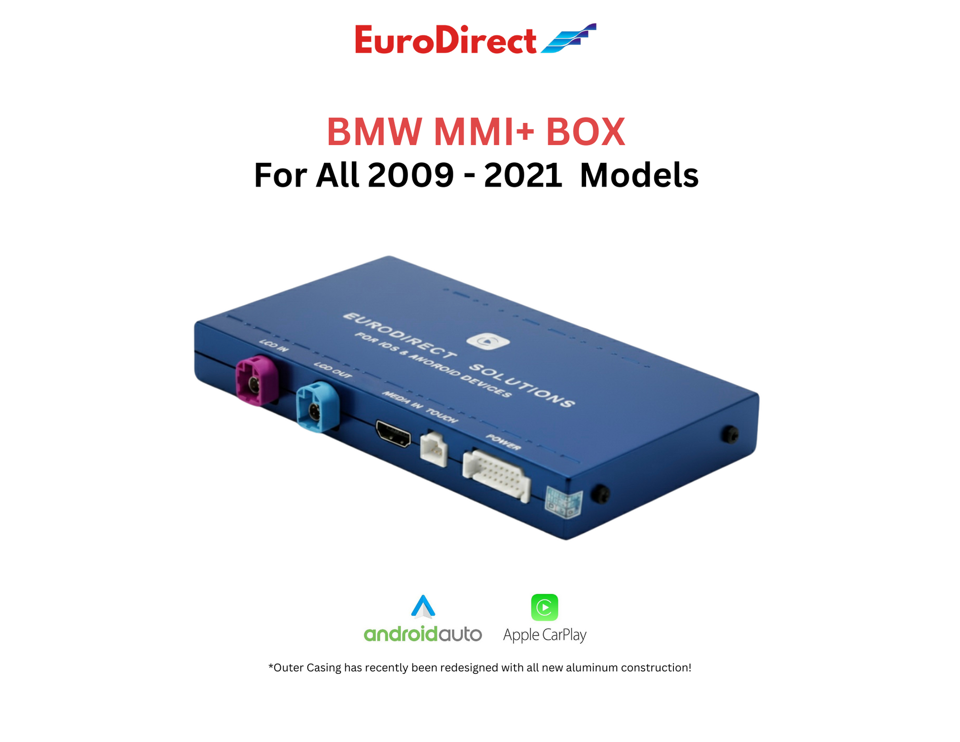 BMW MMI+ Apple CarPlay / Android Auto (ALL 2009 - 2021)