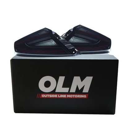 OLM Phantom-Spec LED Taillights (Clear Lens Red Optic) - 2022+ WRX
