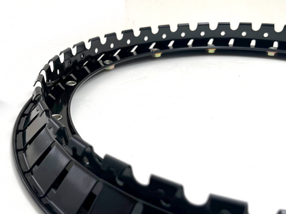 Simulated Bead Lock Hubcap Rings - 16" Black