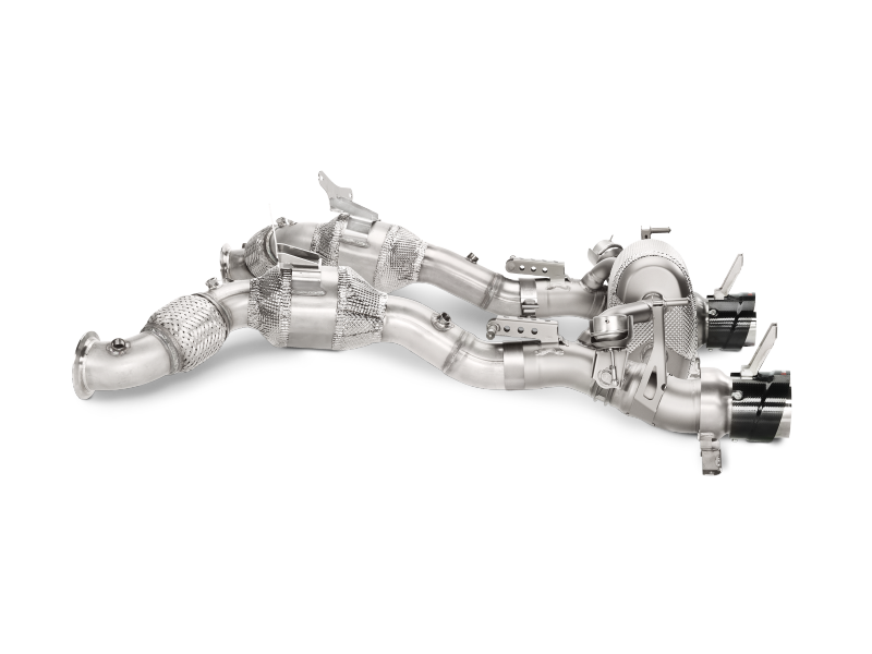 Akrapovic 16-17 Ferrari 488 GTB/488 Spyder Slip-On Line (Titanium) w/ Carbon Tips MTP-FE488H