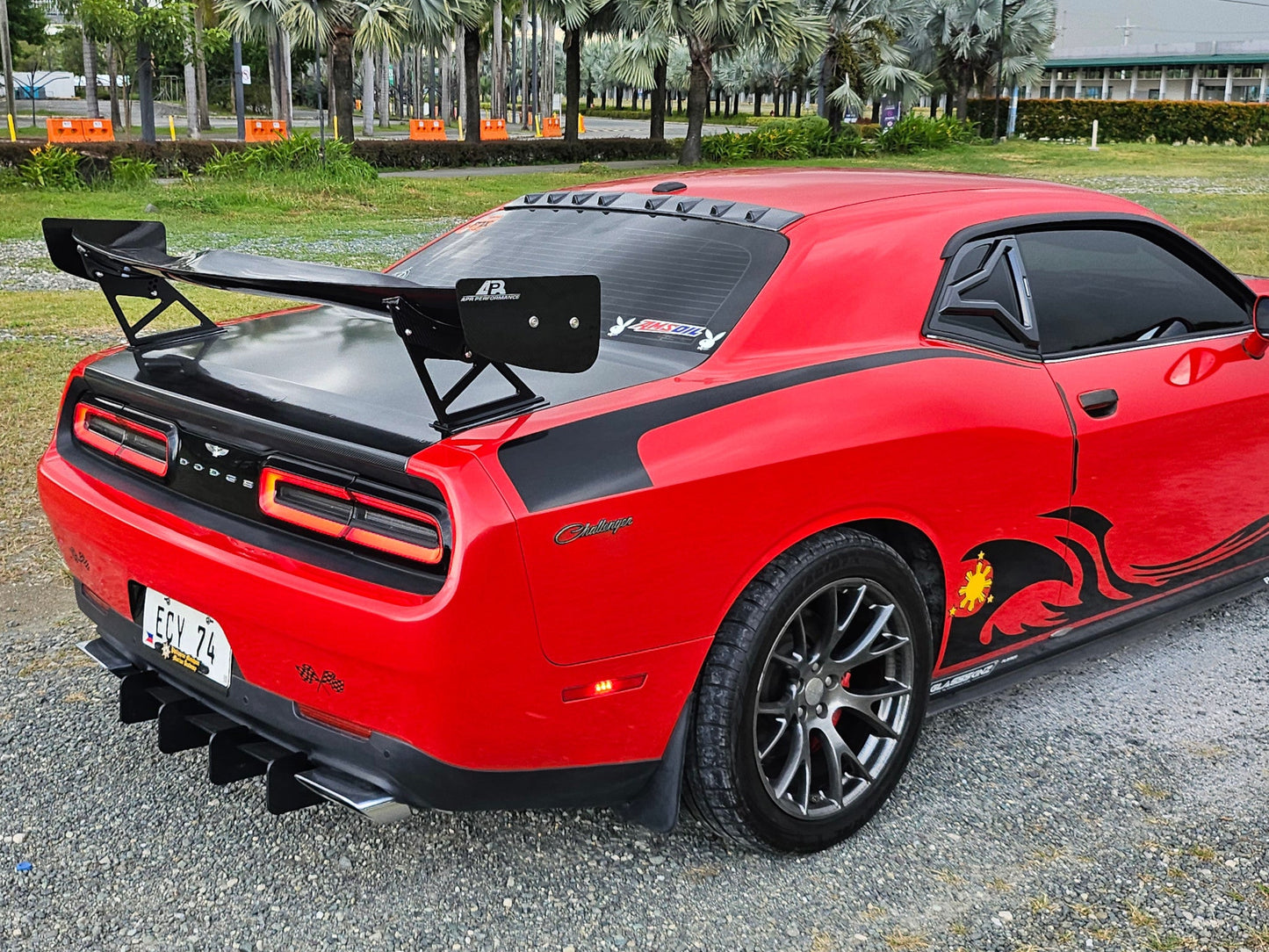 Dodge Challenger 2008-2015 GTC-300 67" Carbon Fiber Adjustable Wing