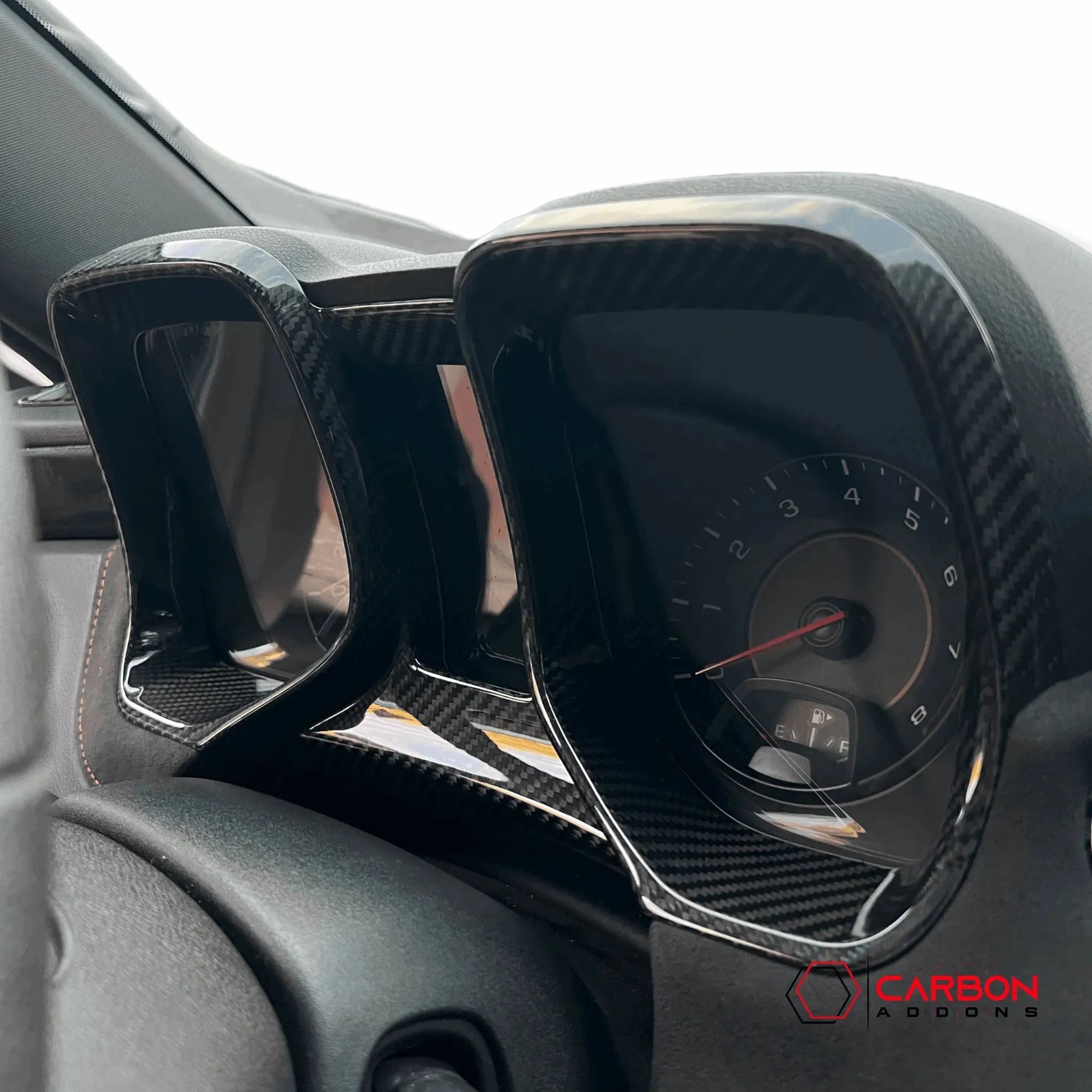 2010-2015 Chevy Camaro Carbon Fiber Gauge Cluster Trim Cover
