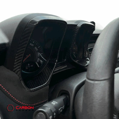2010-2015 Chevy Camaro Carbon Fiber Gauge Cluster Trim Cover