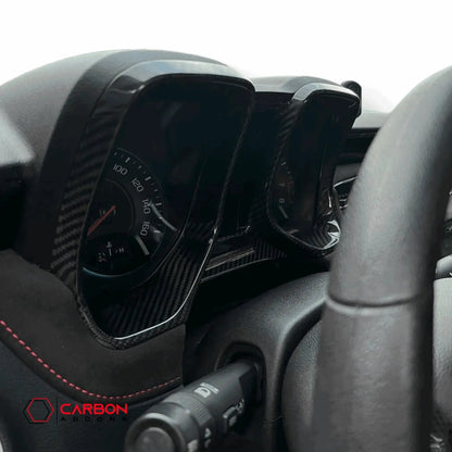 2010-2015 Chevy Camaro Carbon Fiber Gauge Cluster Trim Cover