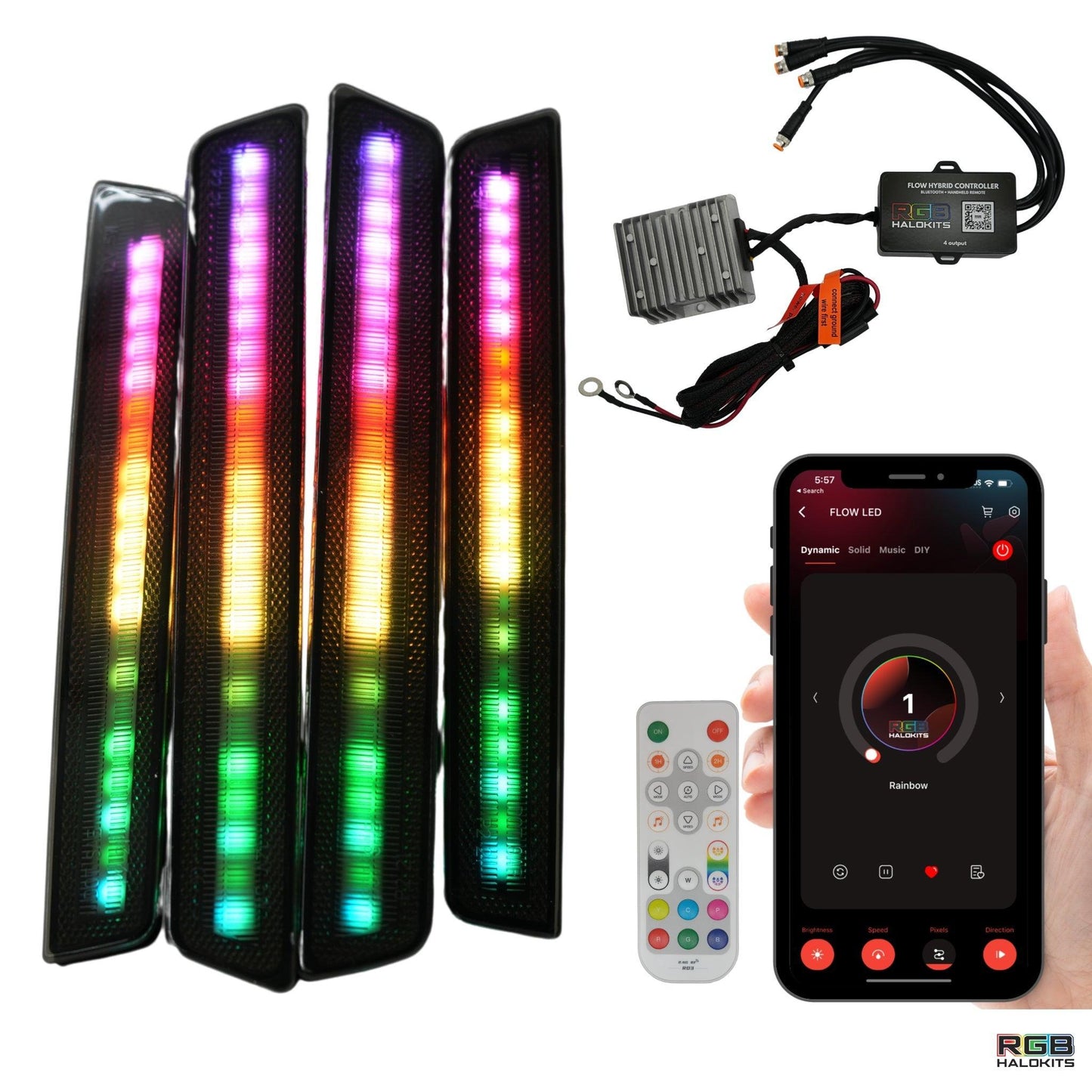 2015-2023 Dodge Challenger Flow Series Side Markers (4pc)