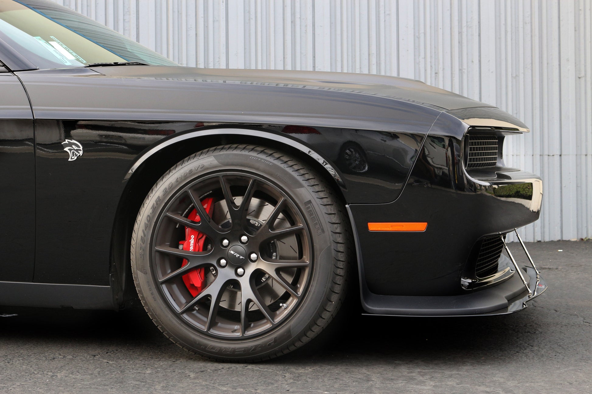 Dodge Challenger Hellcat Carbon Fiber Front Wind Splitter 2015 - 2023