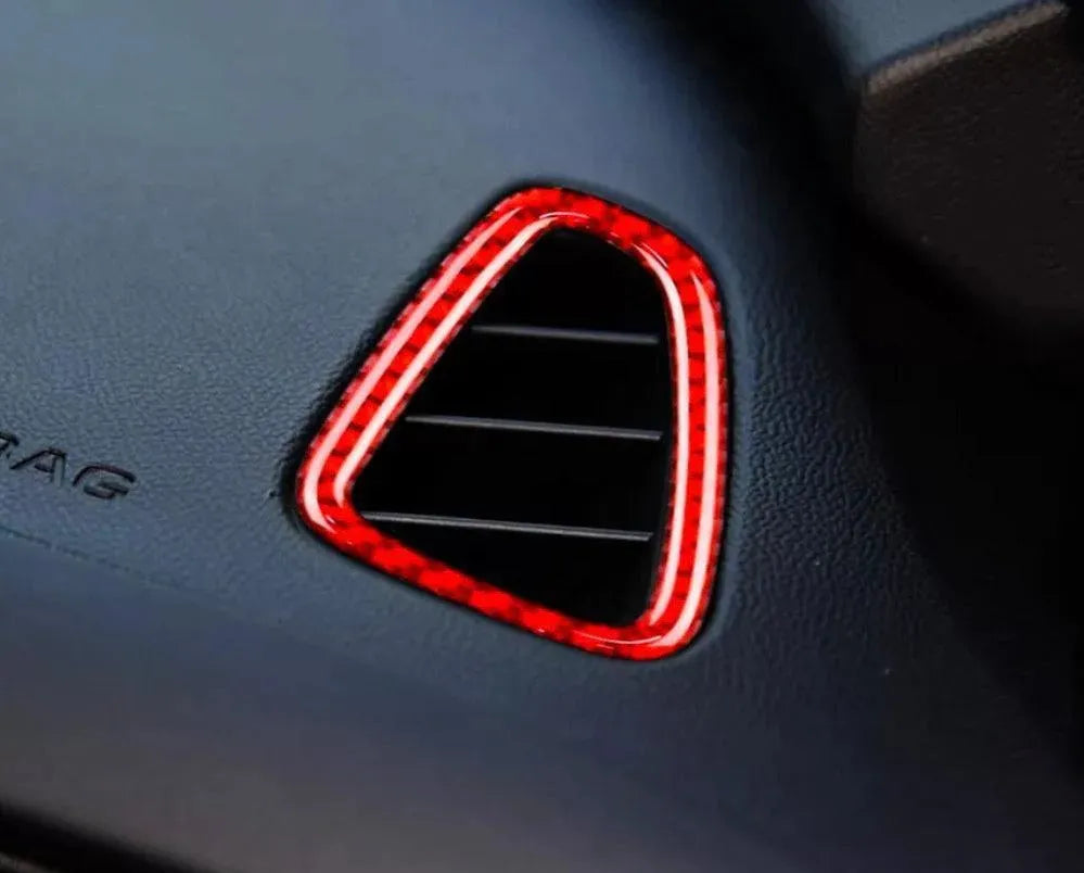 [2pcs] 2016-2024 Camaro Carbon Fiber Dash Air Vent Overlay