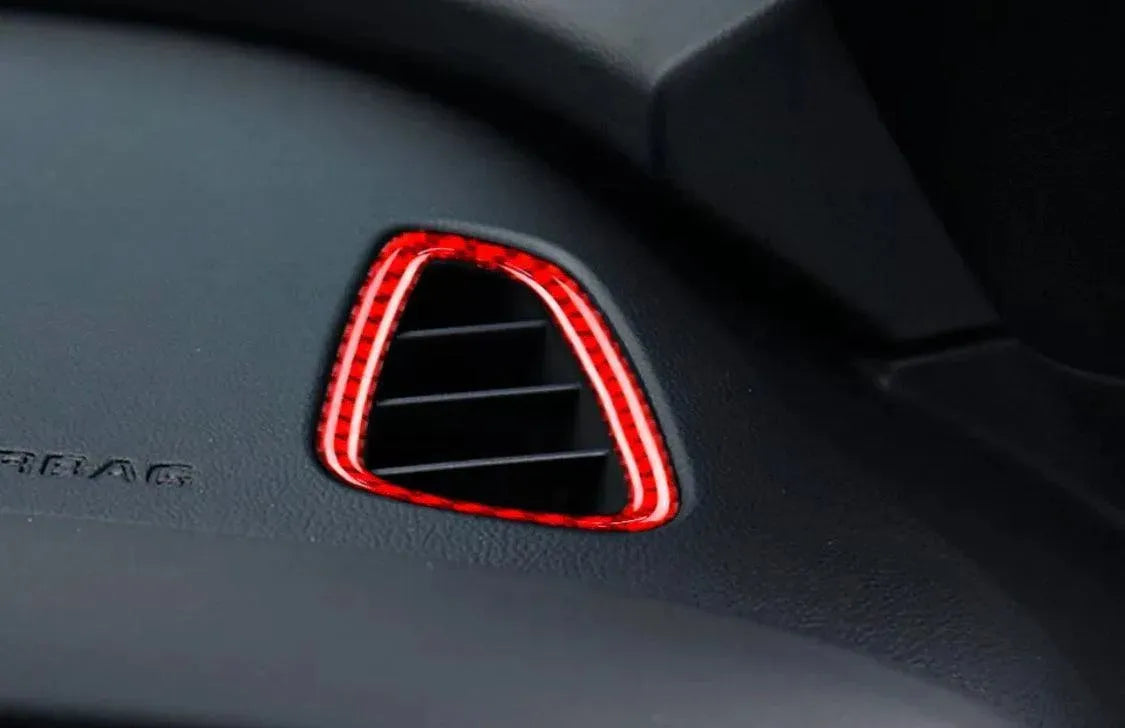 [2pcs] 2016-2024 Camaro Carbon Fiber Dash Air Vent Overlay