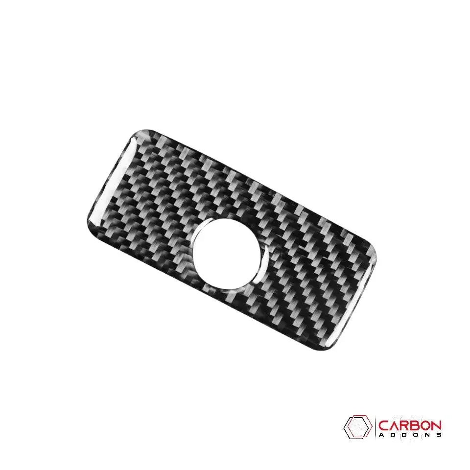 2016-2024 Camaro Carbon Fiber Glove Box Handle Overlay