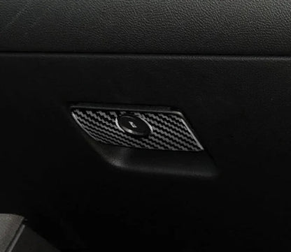 2016-2024 Camaro Carbon Fiber Glove Box Handle Overlay