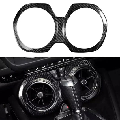 2016-2024 Camaro Real Carbon Fiber Center Console AC Vent Trim Cover