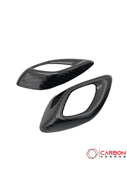 2016-2024 Camaro Real Carbon Fiber Interior Door Handle Chrome Delete Cover