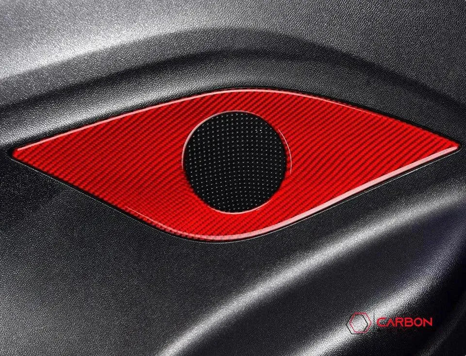 2016-2024 Chevrolet Camaro Real Carbon Fiber Rear Seat Speaker Trim Overlay