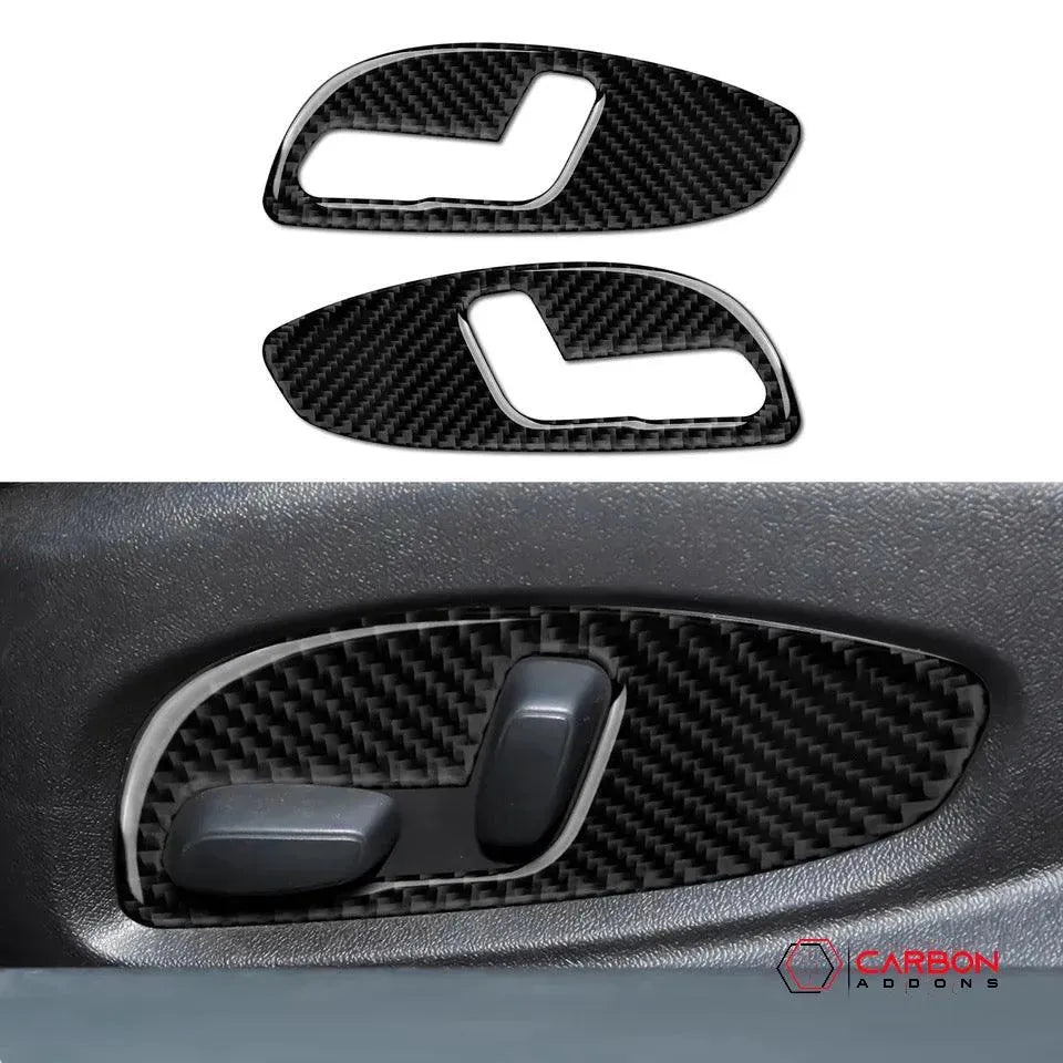 2016-2024 Chevrolet Camaro Real Carbon Fiber Seat Adjuster Button Trim Overlay