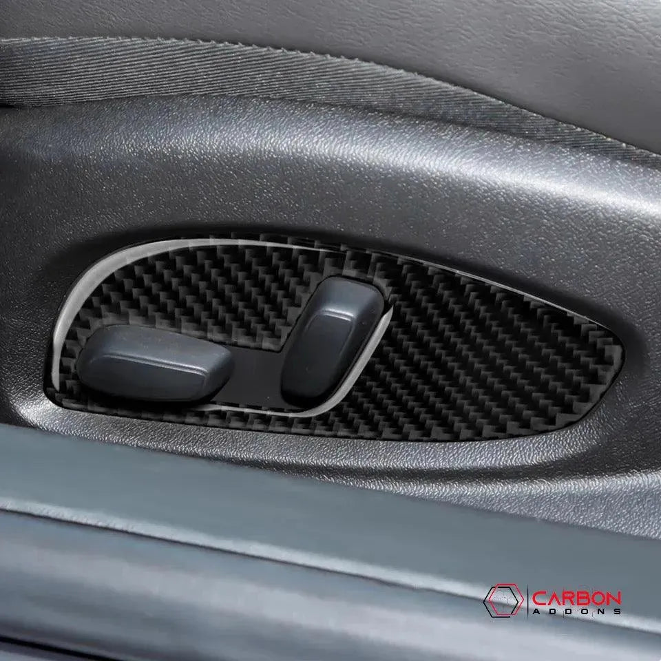 2016-2024 Chevrolet Camaro Real Carbon Fiber Seat Adjuster Button Trim Overlay