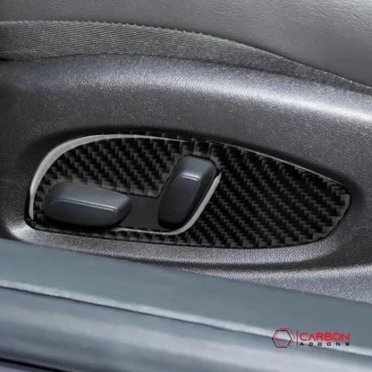 2016-2024 Chevrolet Camaro Real Carbon Fiber Seat Adjuster Button Trim Overlay