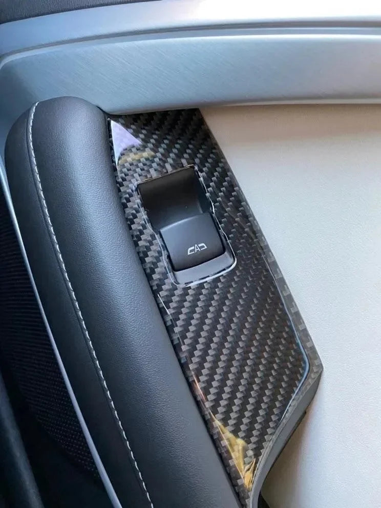 2016-2024 Chevrolet Camaro Window Switch Trim Carbon Fiber Overlay 