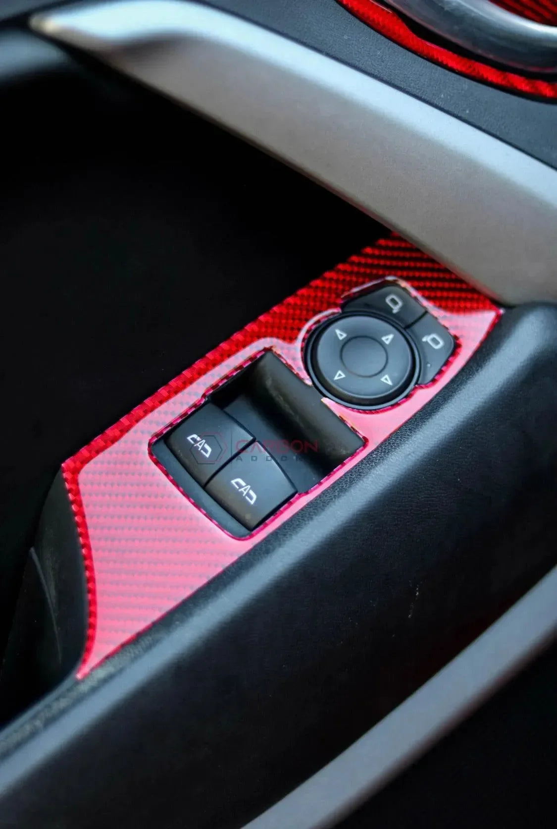 2016-2024 Chevrolet Camaro Window Switch Trim Carbon Fiber Overlay 