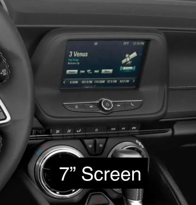 2016-2024 Chevy Camaro Carbon Fiber Infotainment Radio Screen Trim Cover