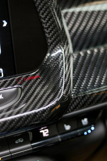 2016-2024 Chevy Camaro Carbon Fiber Infotainment Radio Screen Trim Cover