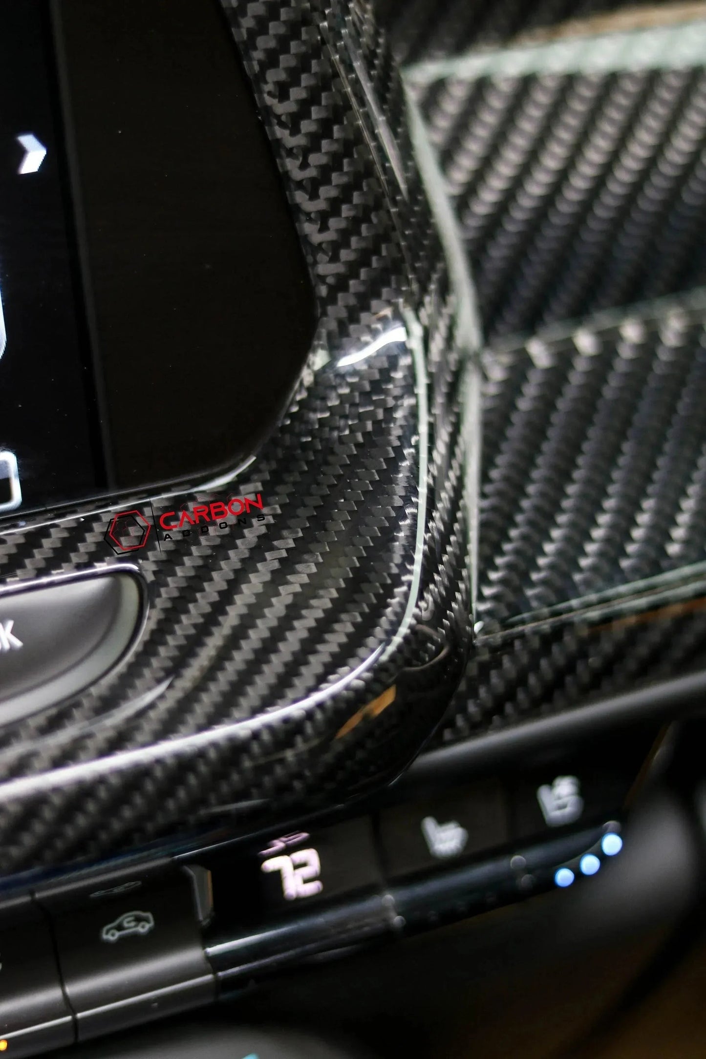 2016-2024 Chevy Camaro Carbon Fiber Infotainment Radio Screen Trim Cover