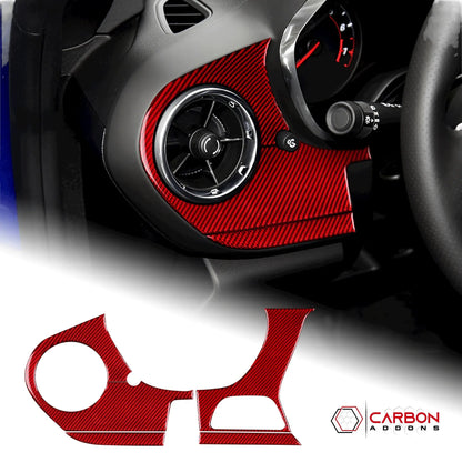 2016-2024 Chevy Camaro Real Carbon Fiber Driver Side Dash Overlay