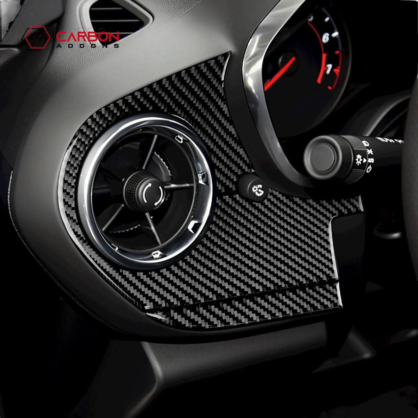 2016-2024 Chevy Camaro Real Carbon Fiber Driver Side Dash Overlay