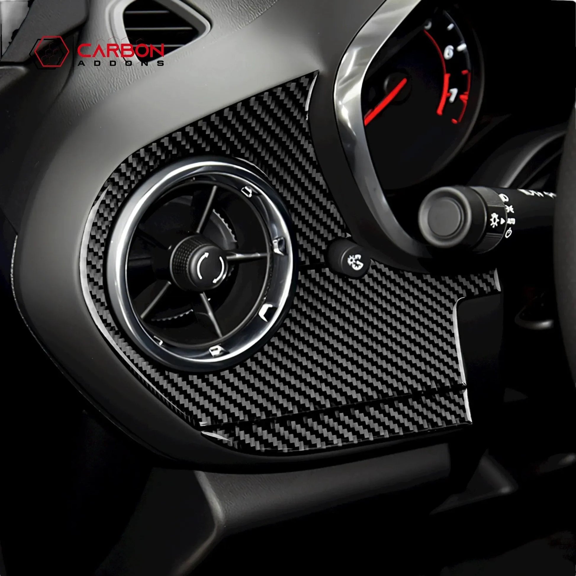 2016-2024 Chevy Camaro Real Carbon Fiber Driver Side Dash Overlay
