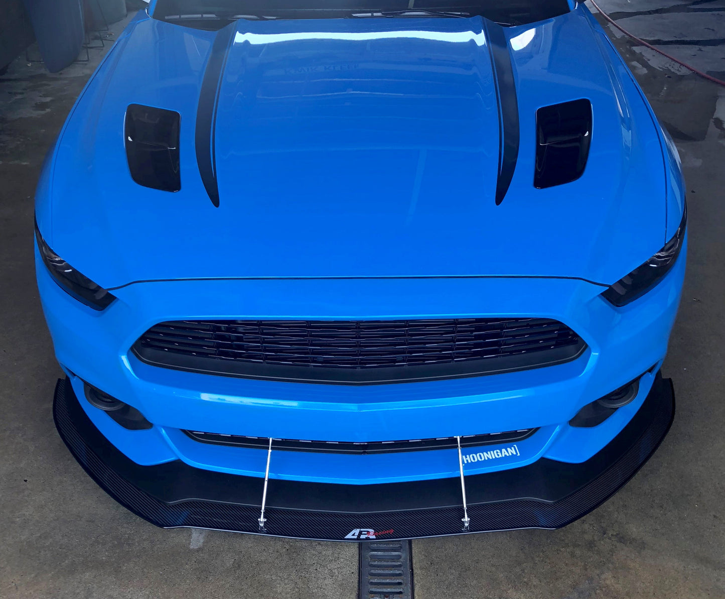 Ford Mustang S550 Carbon Fiber Front Wind Splitter 2015-2017