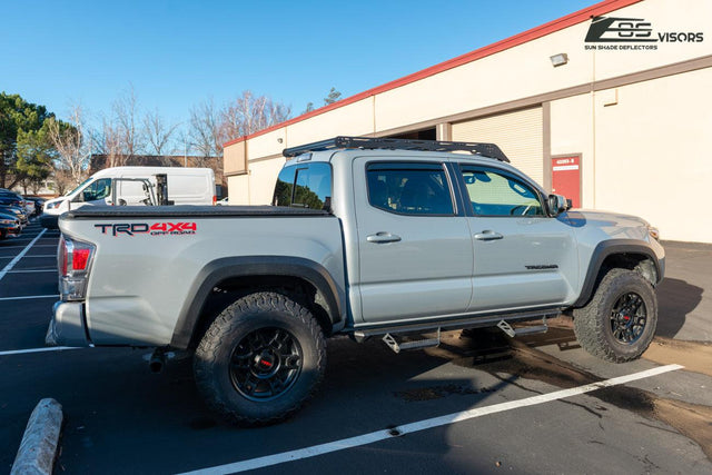 2016-Up Toyota Tacoma Double Cab Window Visors Wind Deflectors Rain Guards