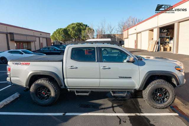 2016-Up Toyota Tacoma Double Cab Window Visors Wind Deflectors Rain Guards