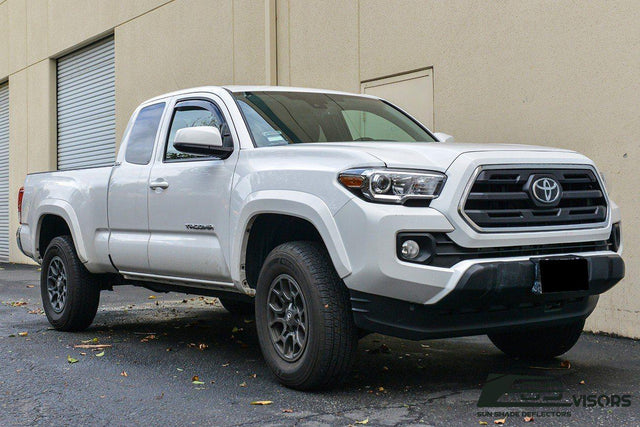 2016-Up Toyota Tacoma Extended Cab Window Visors Wind Deflectors Rain Guards