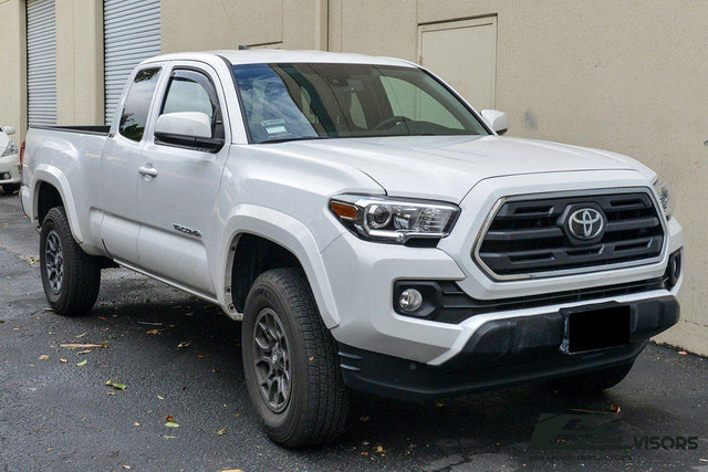 2016-Up Toyota Tacoma Extended Cab Window Visors Wind Deflectors Rain Guards