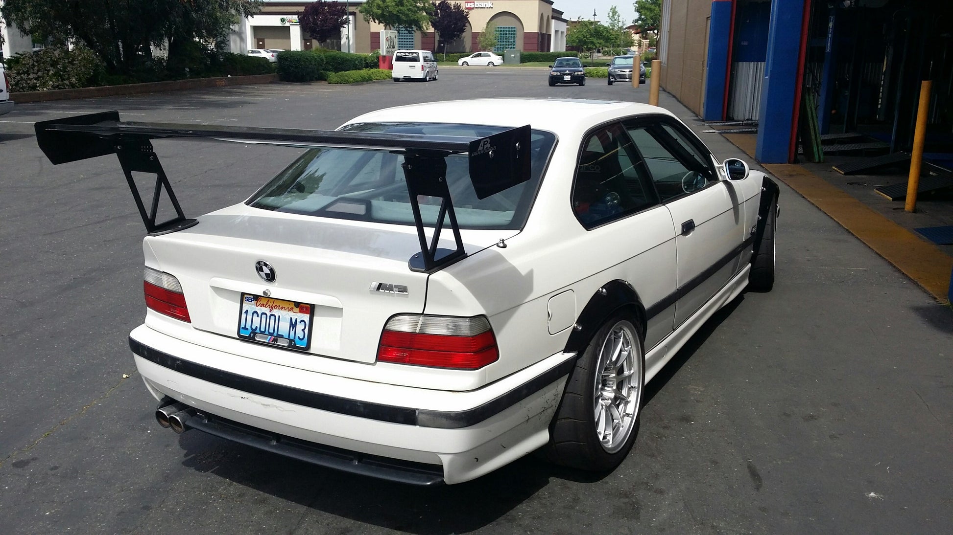 BMW E36 Coupe GT250 Carbon Fiber Adjustable Wing
