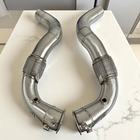 BMW N63R/N63B Catless Race Downpipes - M550i, 750i, M850i, X5, X6, X7