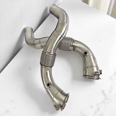 BMW N63R/N63B Catless Race Downpipes - M550i, 750i, M850i, X5, X6, X7