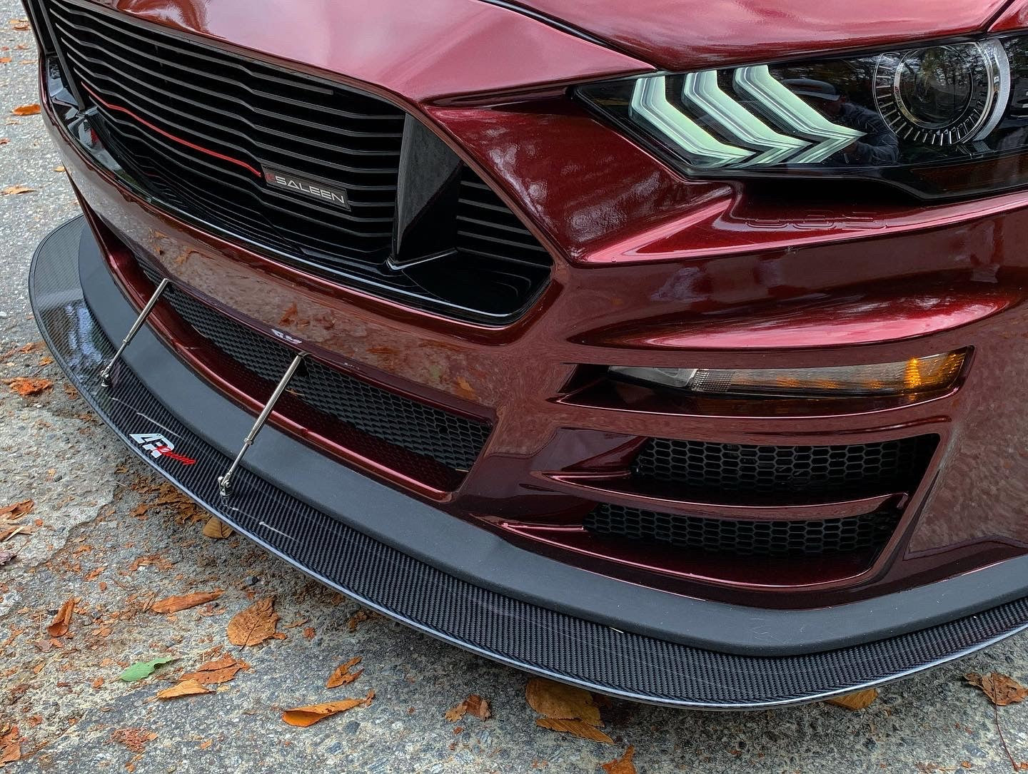 APR Ford Mustang S550 Carbon Fiber Front Wind Splitter 2018-2023