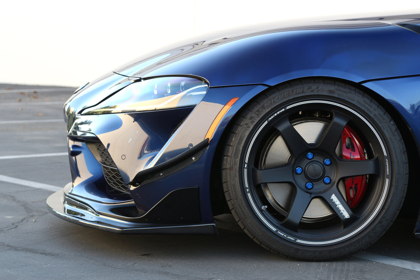 Toyota Supra A90/91 Carbon Fiber Front Bumper Canards 2020-2023