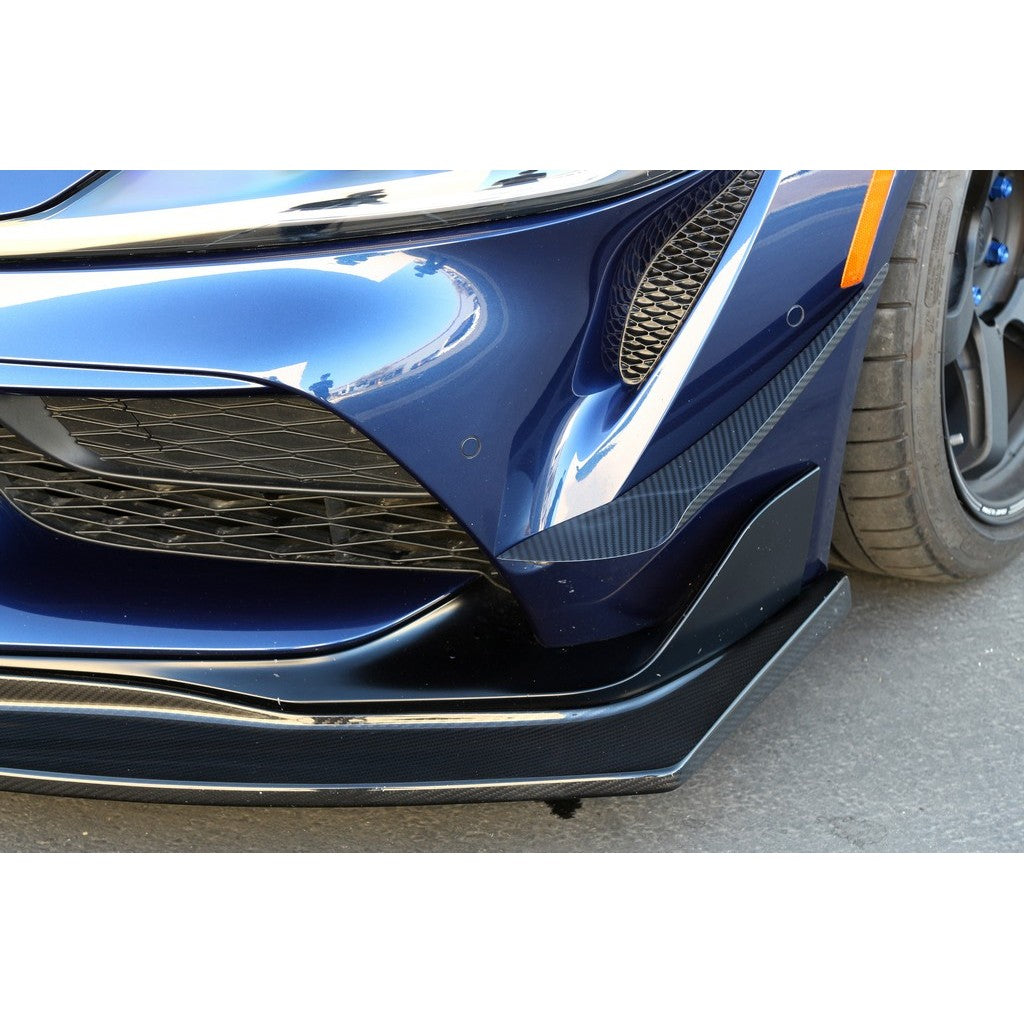 APR Performance Toyota Supra A90/91 Carbon Fiber Front Bumper Canards 2020-2023