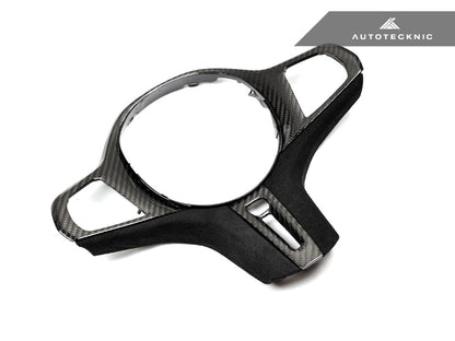 AutoTecknic Carbon Alcantara Steering Wheel Trim - G30 5-Series | G32 6-Series GT